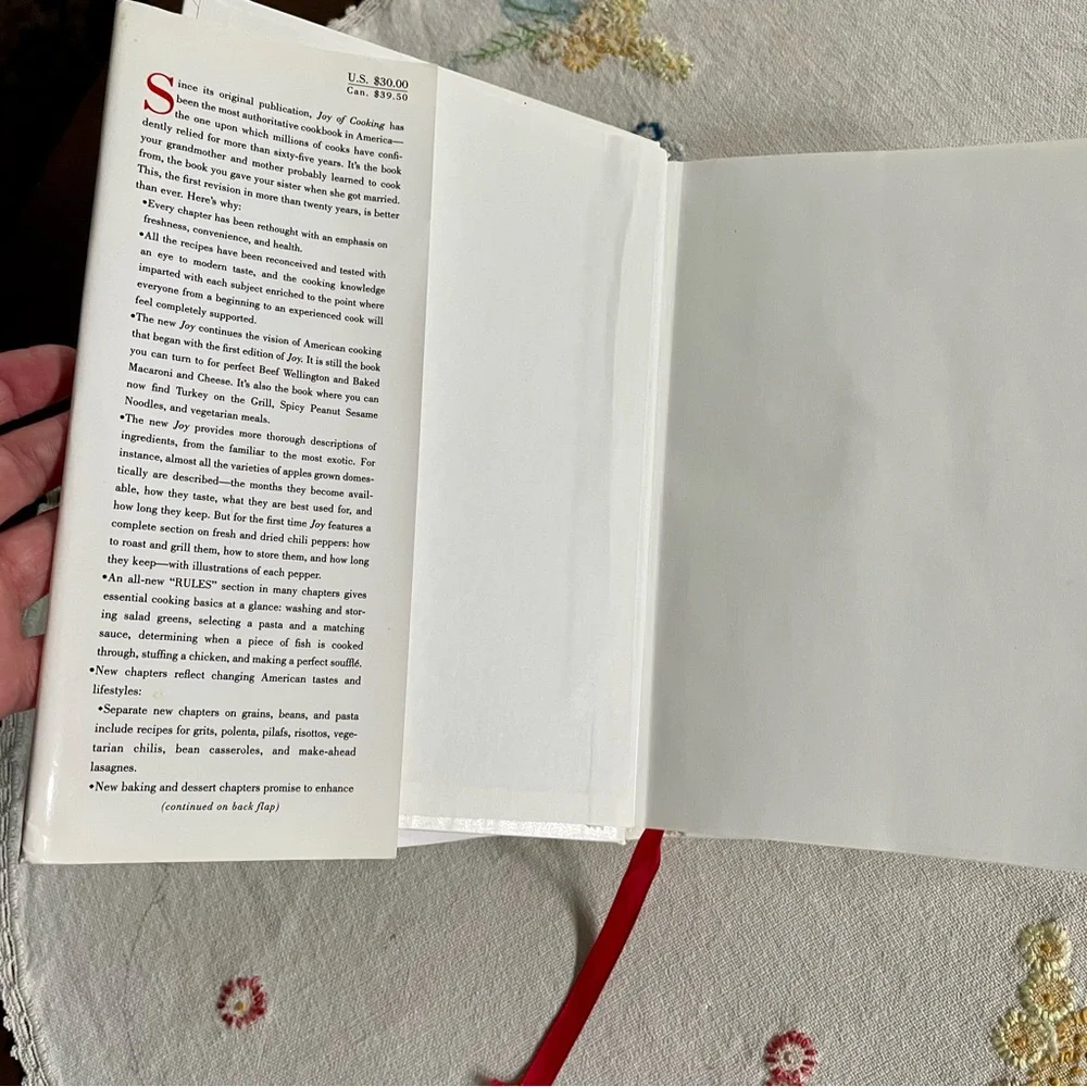Vintage Joy of Cooking 1997 Edition Hardcover Cookbook. The Cook's Bible